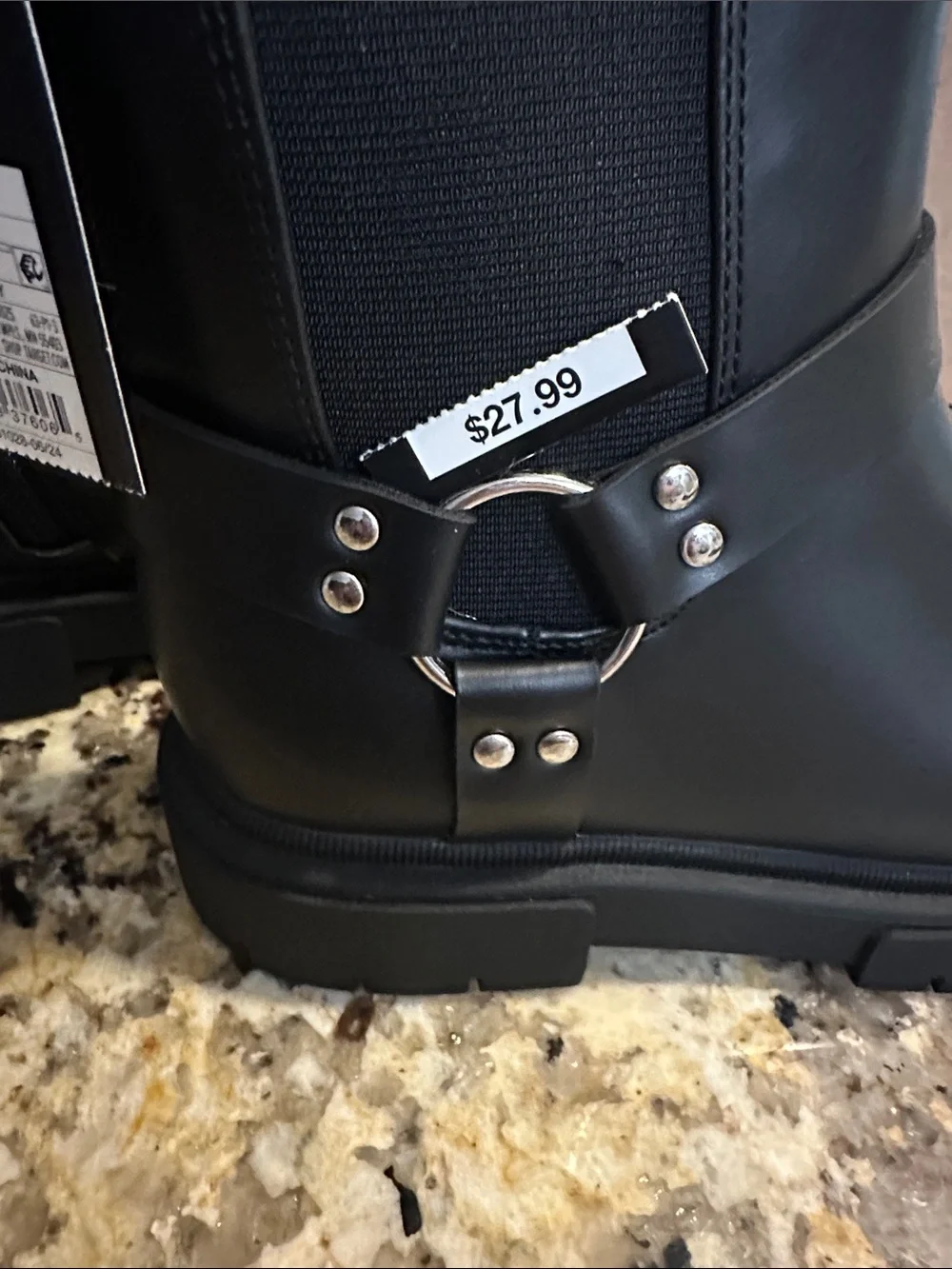 Black Chunky Chelsea Boots
